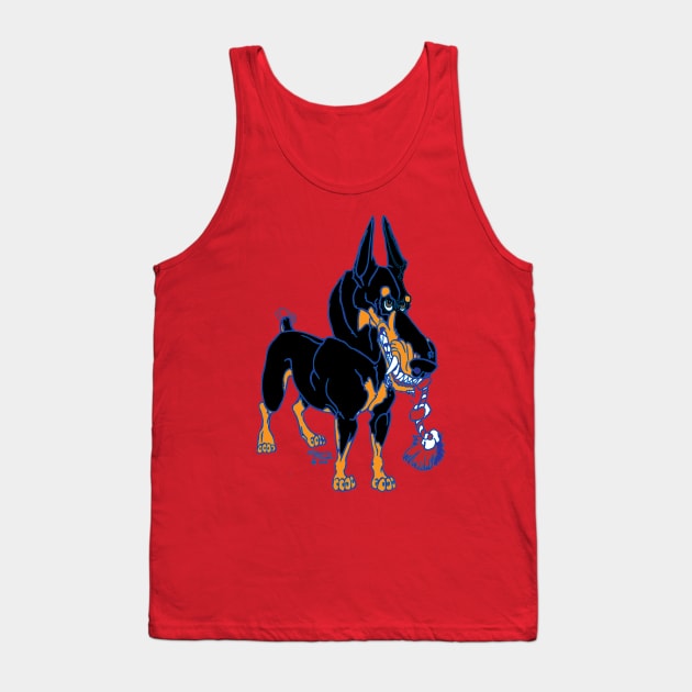 Black Doberman Tank Top by WildThingsTreasures34